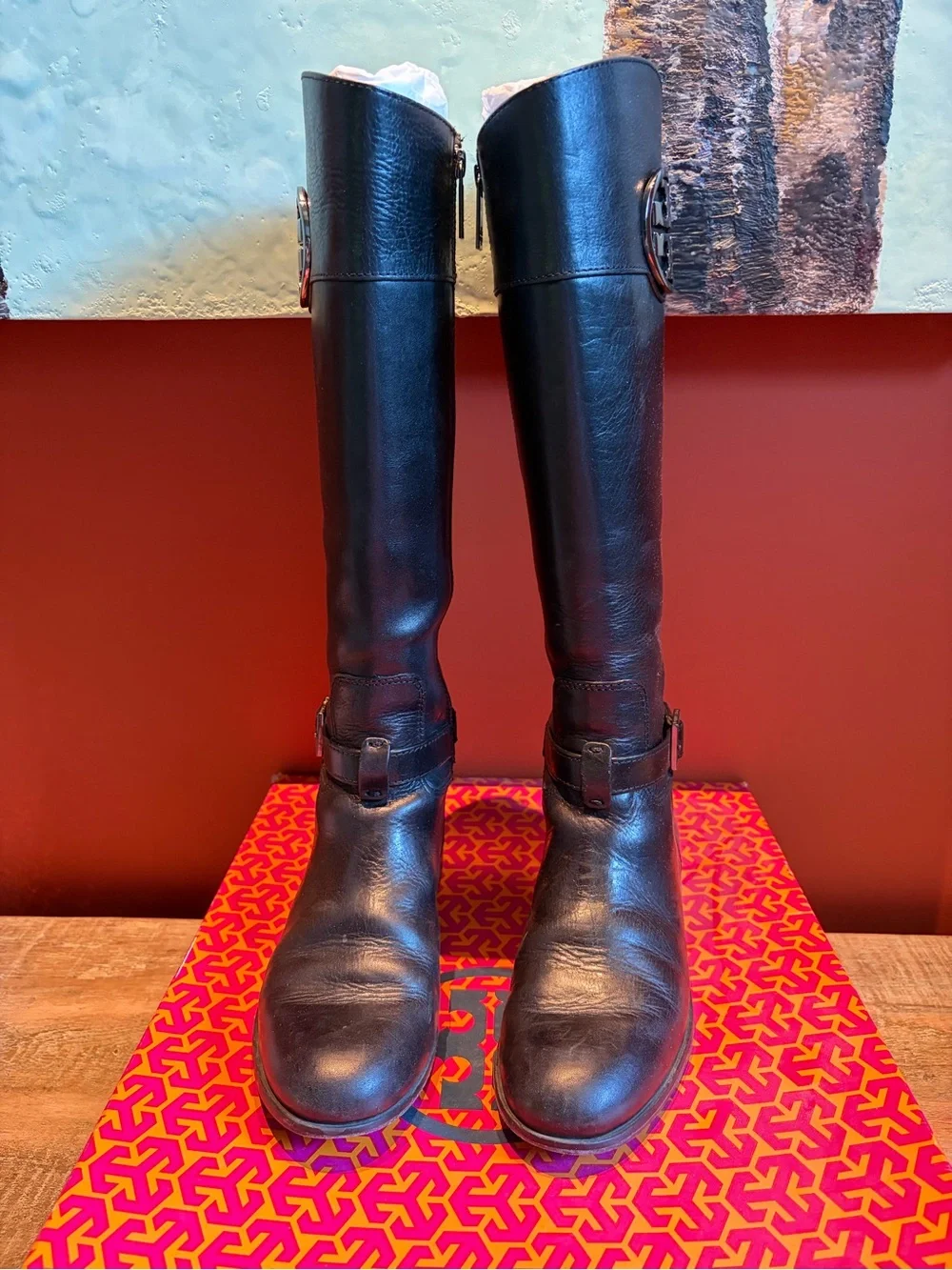 Tory Burch Patterson Riding Boots